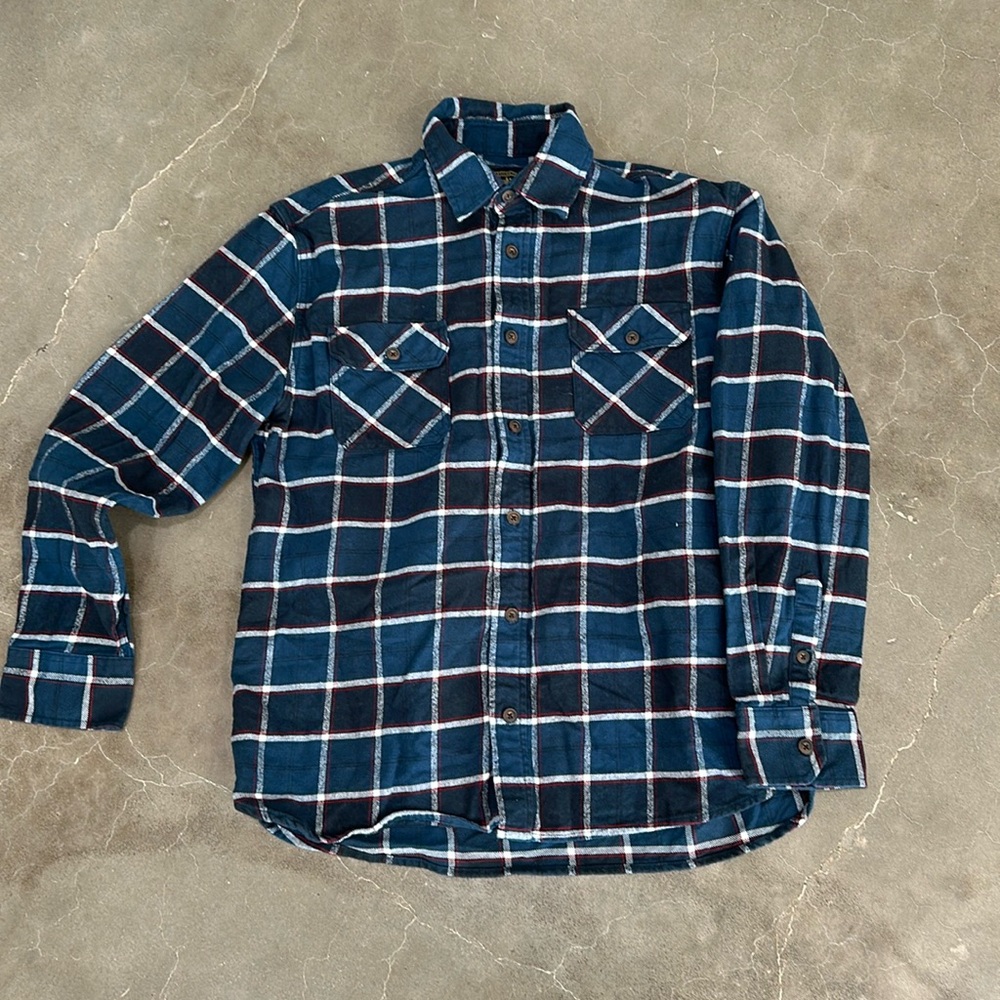 Men’s blue plaid jacket